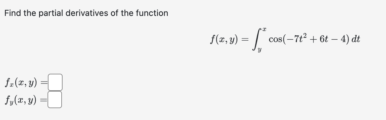 Solved Find The Partial Derivatives Of The Function