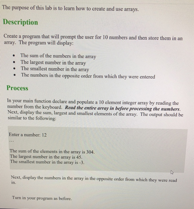 Solved The purpose of this lab is to learn how to create and | Chegg.com