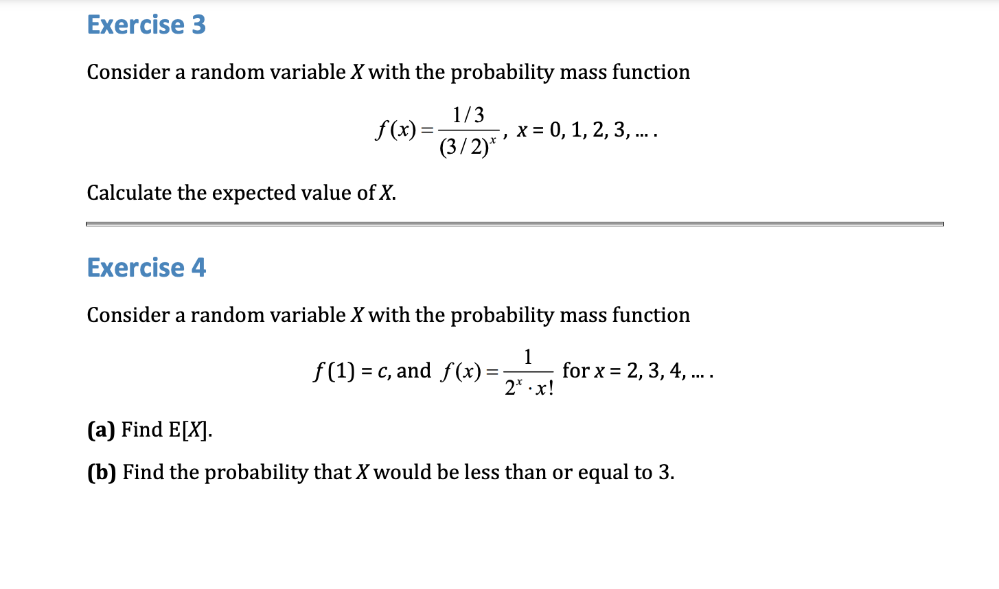 Solved Consider a random variable X with the probability | Chegg.com