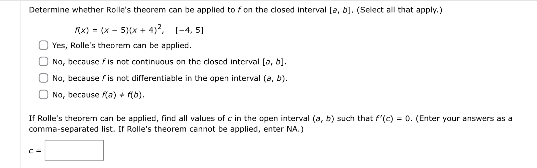 solved-f-x-x-5-x-4-2-4-5-yes-rolle-s-theorem-can-be-chegg