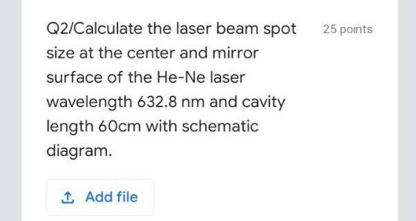 Calculation of laser line length