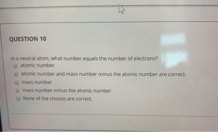 the atomic number of a neutral atom is the total number of