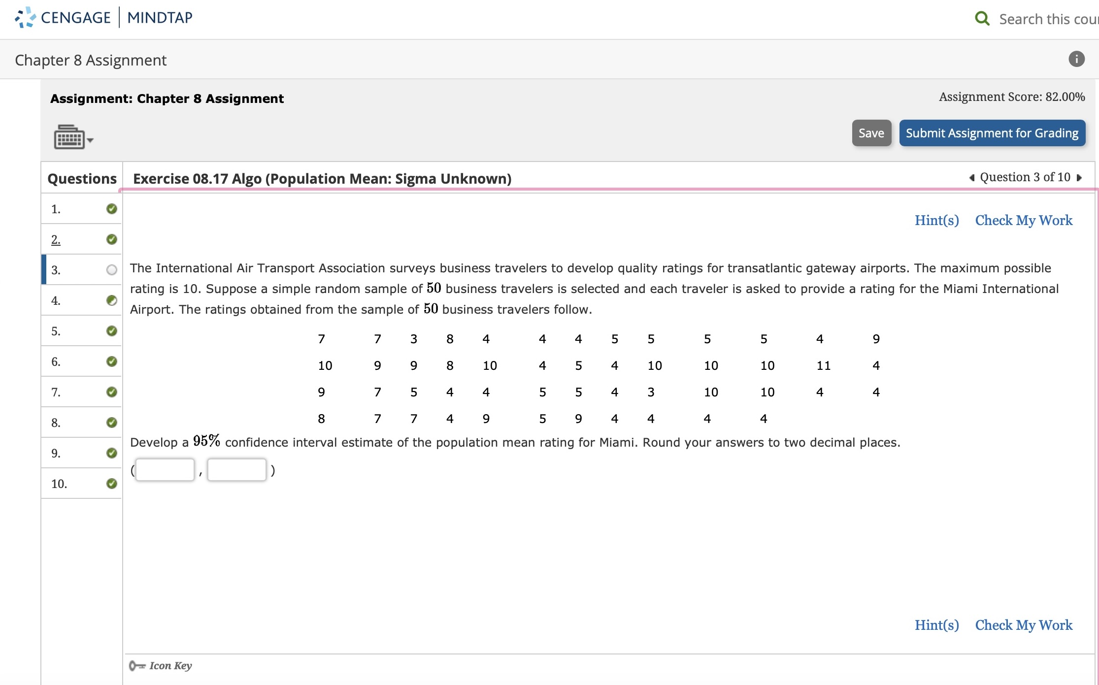 chapter 8 assignment quizlet