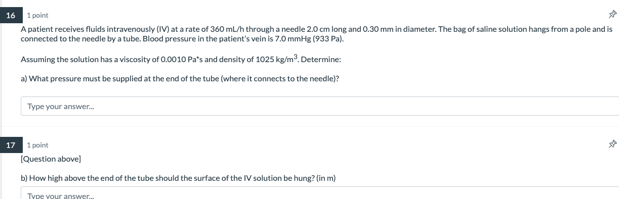 Solved A Patient Receives Fluids Intravenously (iv) At A 