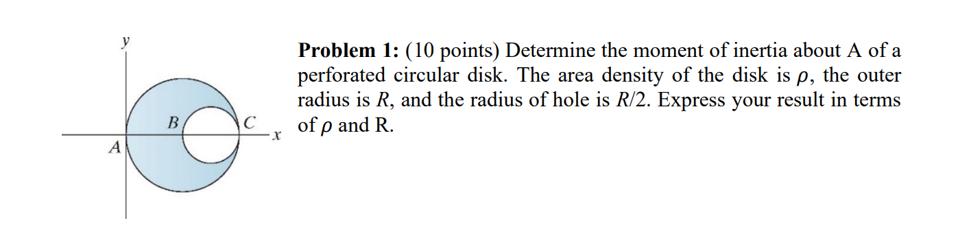 Solved A B Problem 1: (10 points) Determine the moment of | Chegg.com