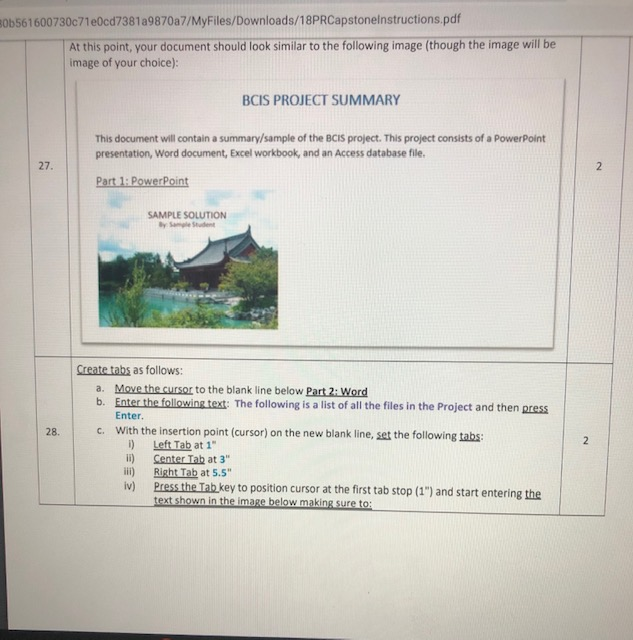 This module includes the following four projects to | Chegg.com