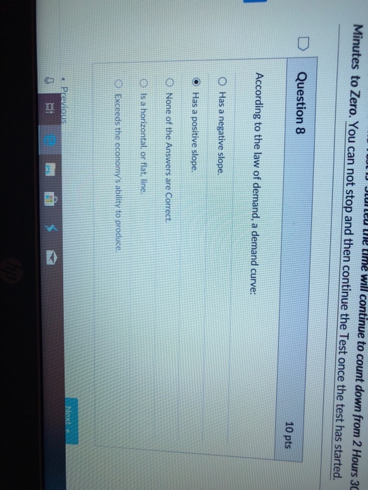 Solved D Question 10 10 pts Ceteris paribus means: O None of | Chegg.com