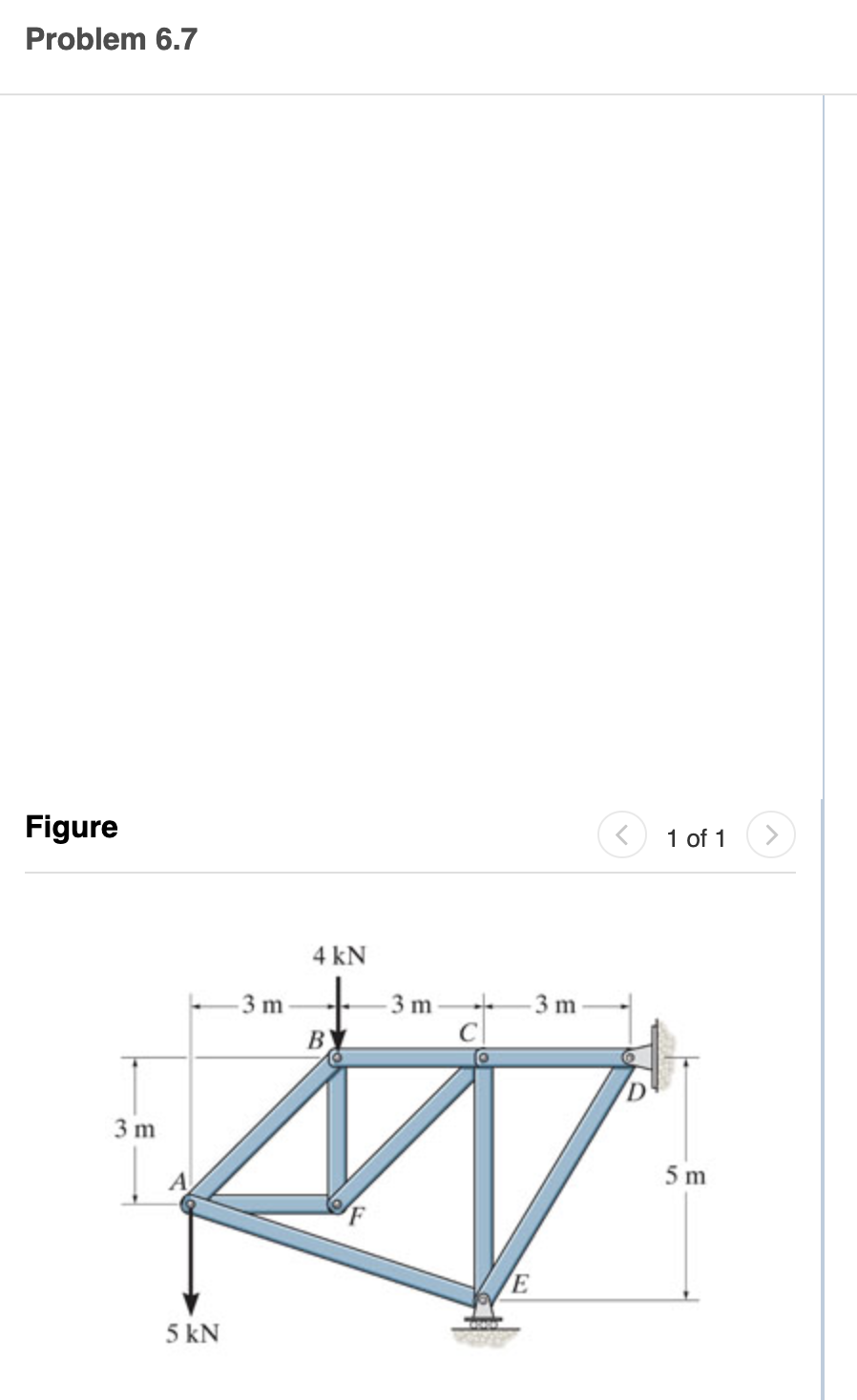 Solved Determine the force in each member of the figure and | Chegg.com