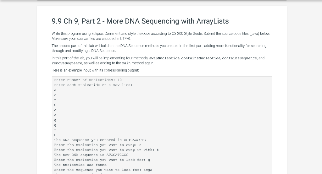 Solved 9.9 Ch 9, Part 2 - More DNA Sequencing with | Chegg.com