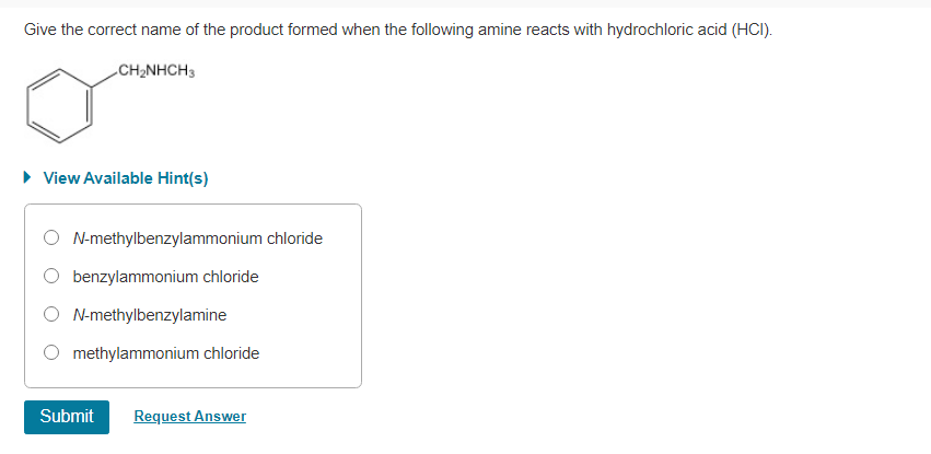 Solved Give The Correct Name Of The Product Formed When The Chegg Com