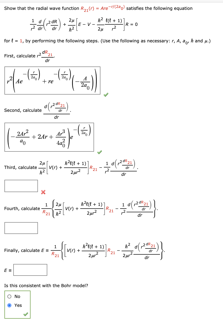 Solved Show That The Radial Wave Function Rg Are R Chegg Com