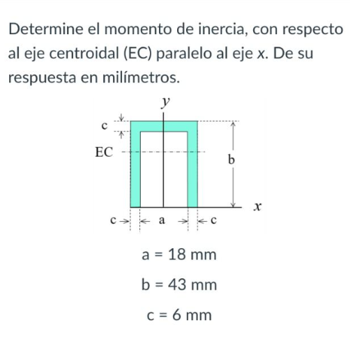 Solved Determine the moment of inertia, about the centroidal | Chegg.com