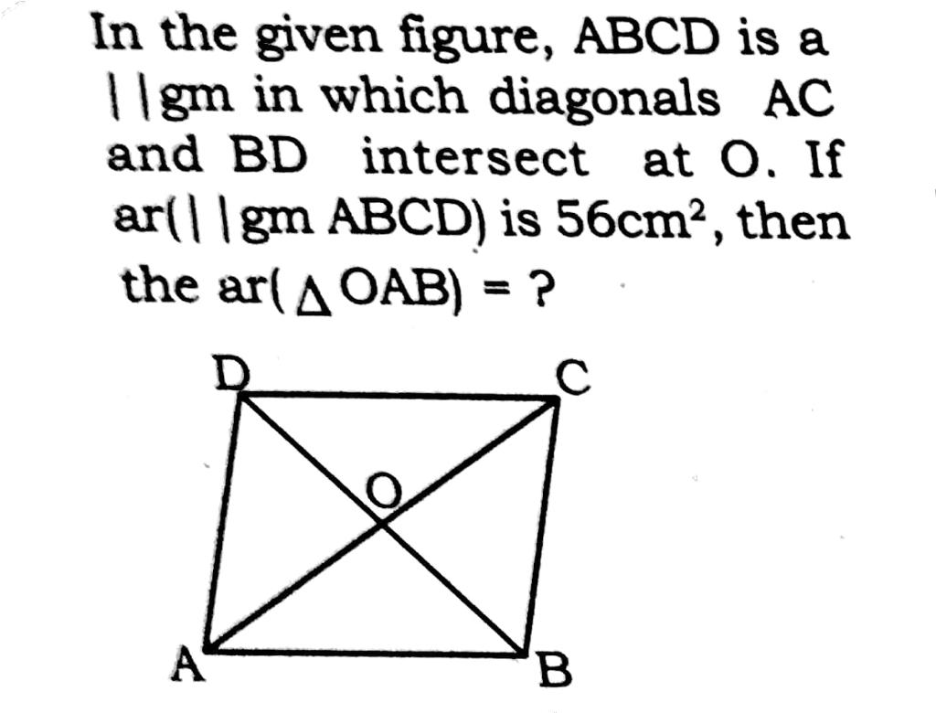 Solved In the given figure, ABCD is a Ilgm in which