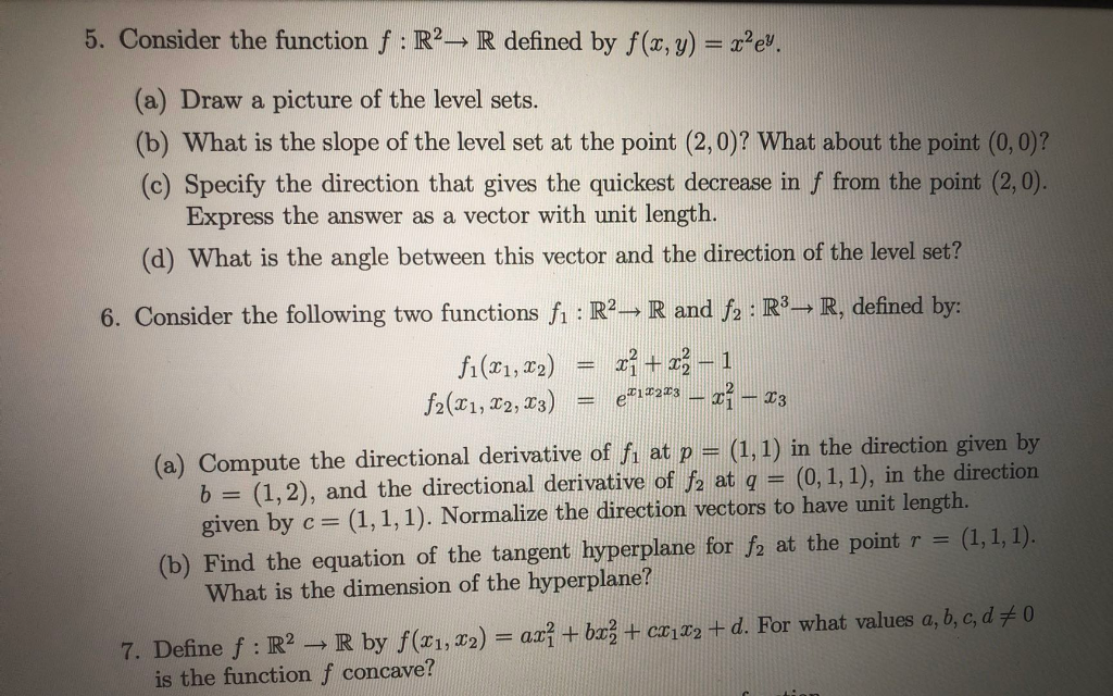 Solved 5. Consider The Function F : R2— R Defined By F(x,y) | Chegg.com