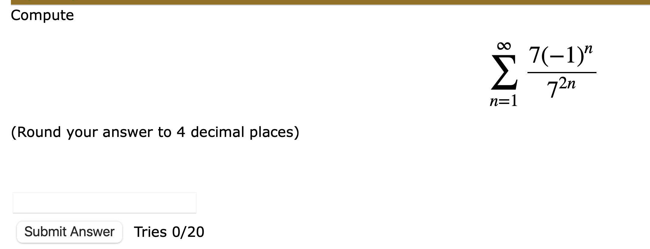 Solved Compute Round Your Answer To 4 Decimal Places Chegg