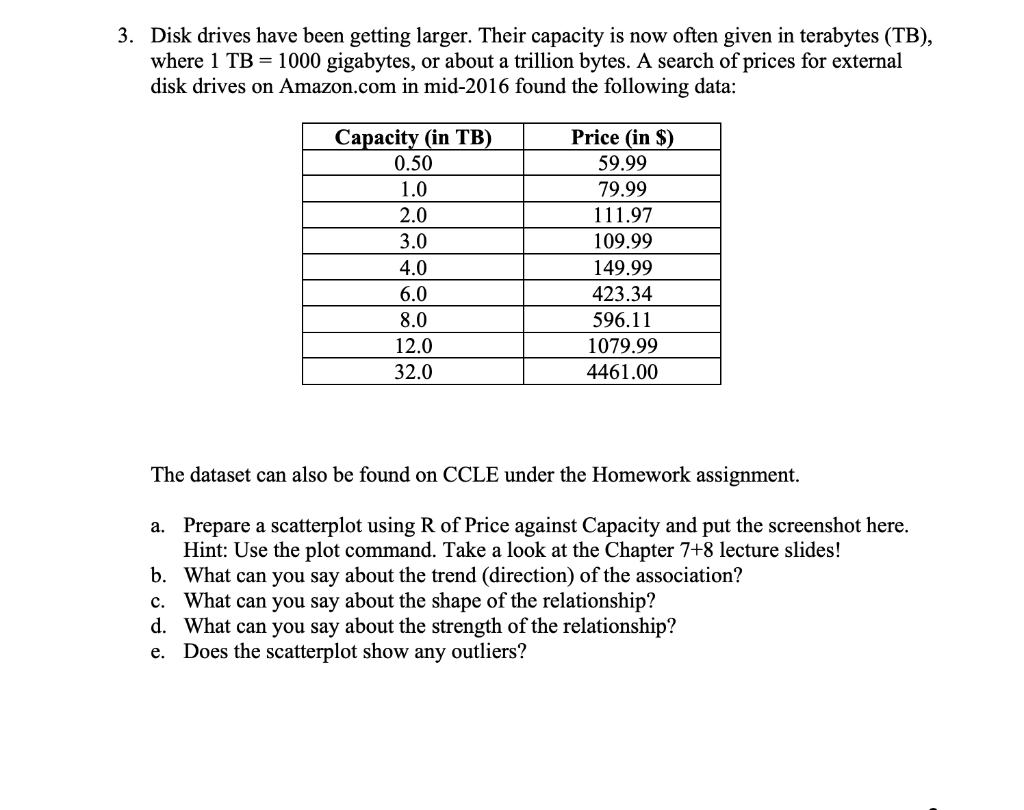 Solved How Do You Do The Code In R Studio To Get R Of Price Chegg Com