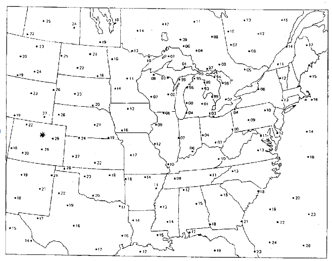 Solved On the map on the following page: (1) draw isobars | Chegg.com