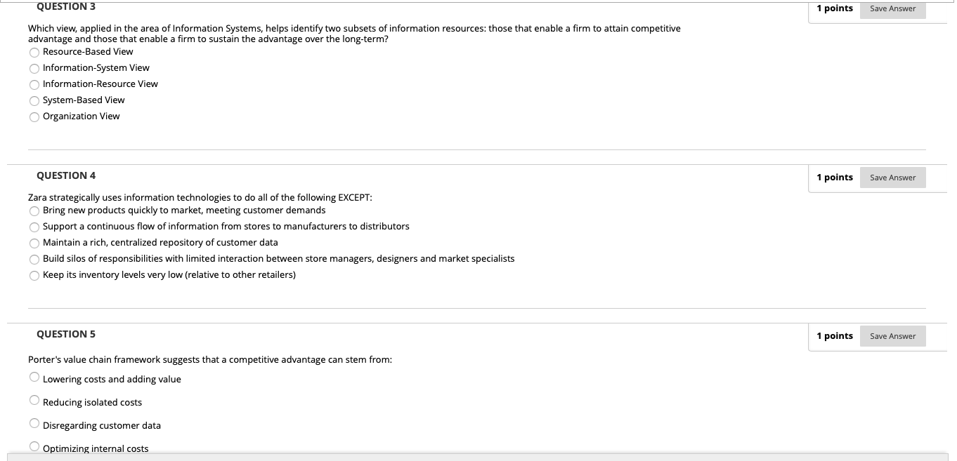 Solved QUESTION 3 1 points Save Answer Which view, applied | Chegg.com