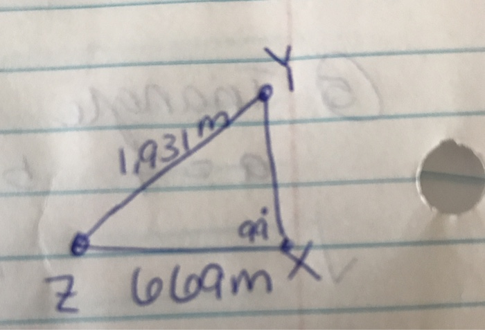 Solved In the figure, point Y represents a waterfall, point | Chegg.com