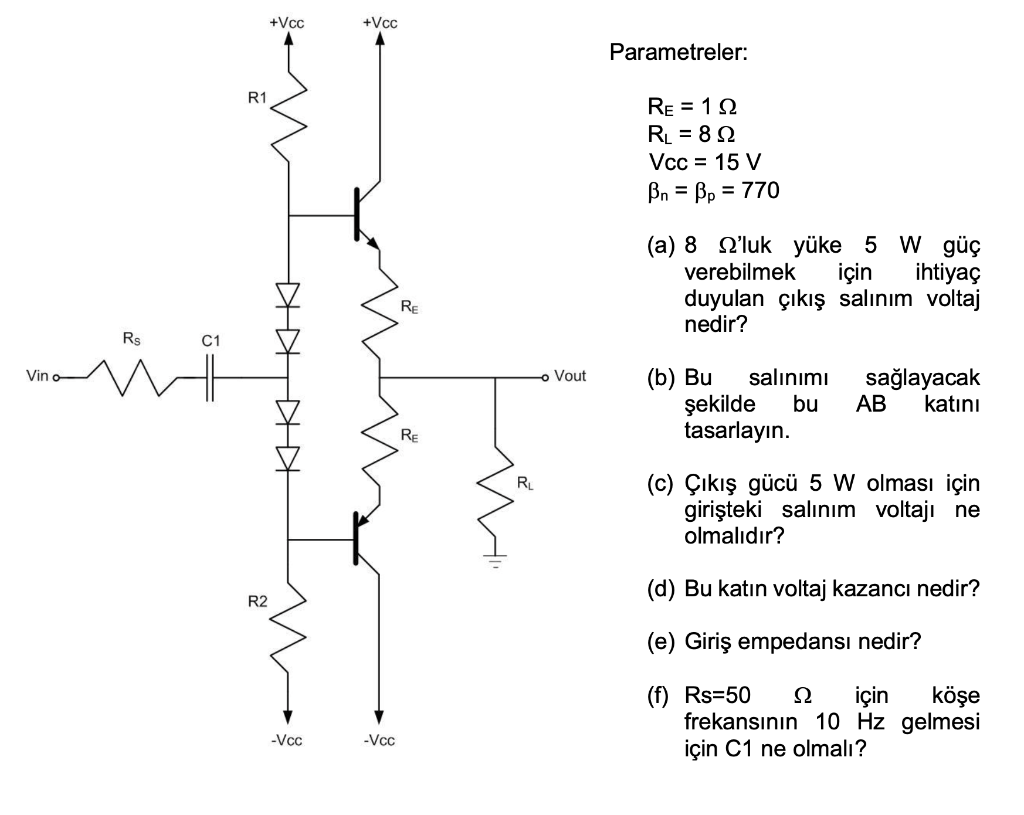 (a) What is the output swing voltage needed to | Chegg.com