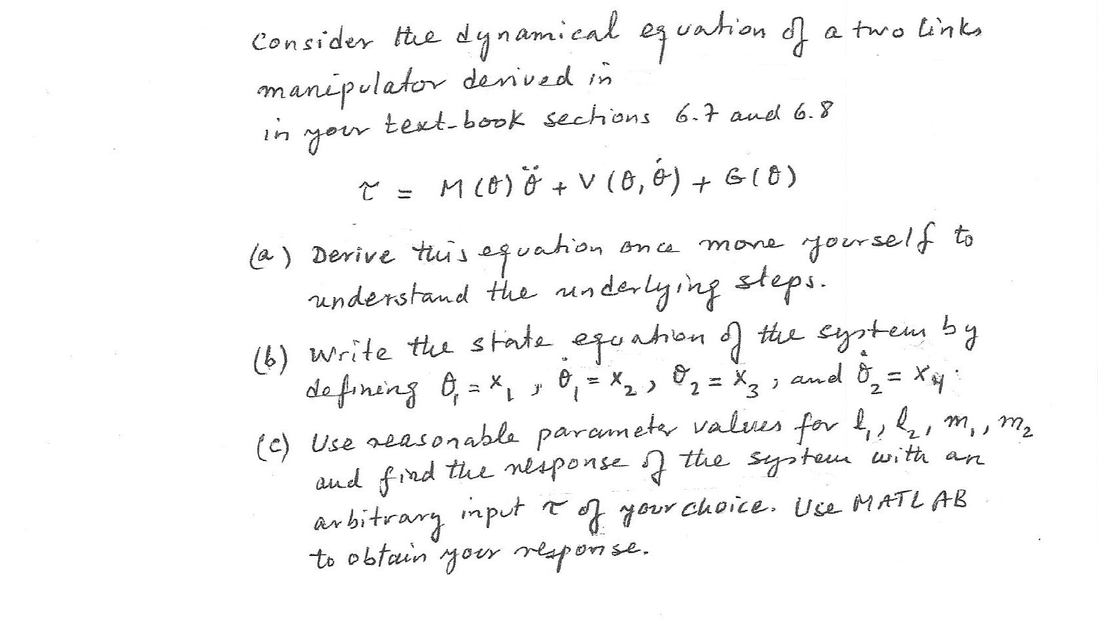 In ว 선 Mone Consider The Dynamical Equation Of A Chegg Com