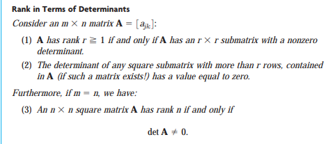 Solved 1) Find the rank by Theorem 3 . 2) Also, calculating | Chegg.com