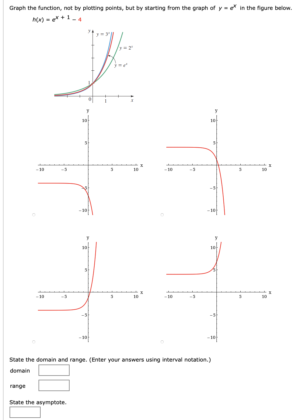 Solved Graph the function, not by plotting points, but by | Chegg.com