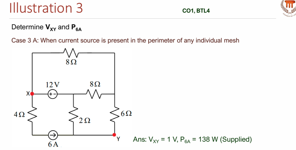 Solved Illustration 3CO1, BTL4Determine VxY ﻿and P6ACase 3 A | Chegg.com