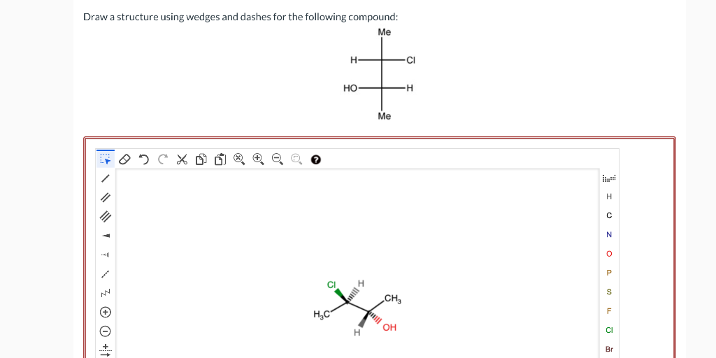 Solved Draw A Structure Using Wedges And Dashes For The 7152