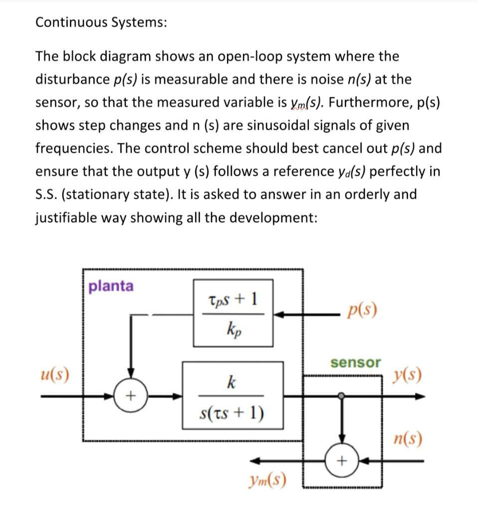 Solved Control systems: I need help to solve these questions | Chegg.com