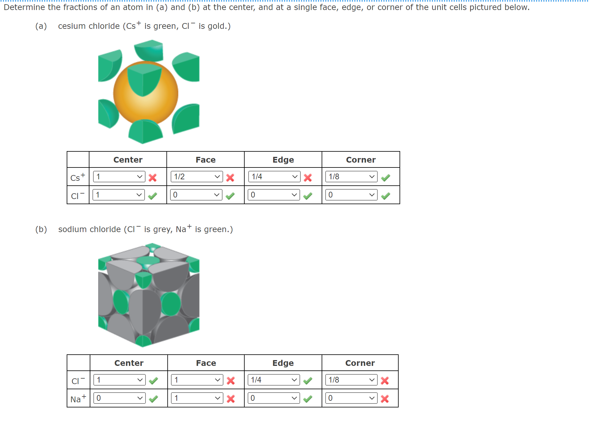 Solved Determine The Fractions Of An Atom In (a) And (b) At | Chegg.com