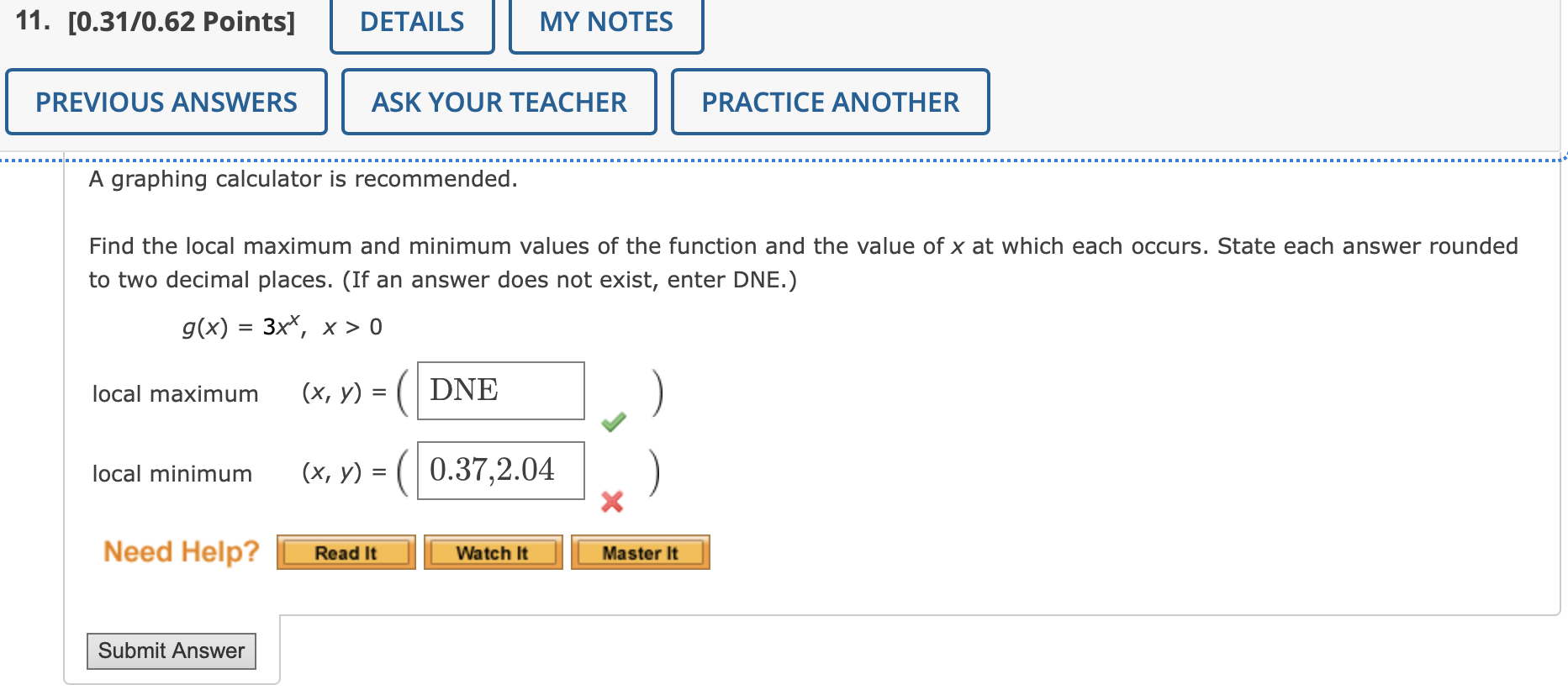 A graphing calculator is the local