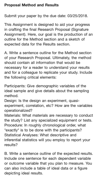 expected results section research proposal example