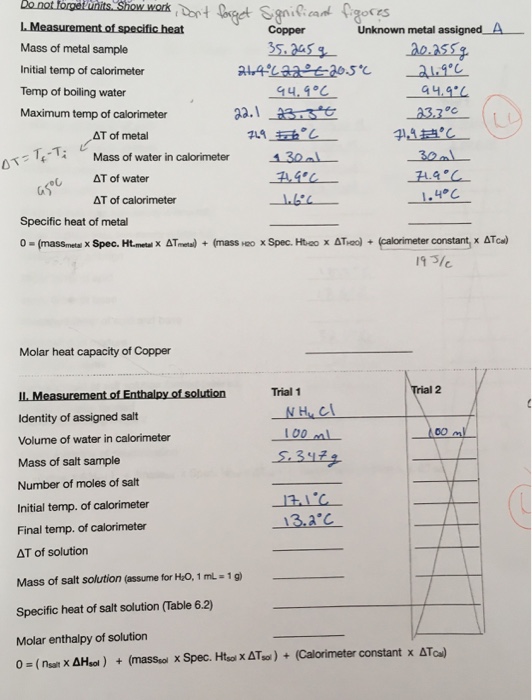 EXPERIMENT 6 INTRODUCTION TO CALORIMETRY To