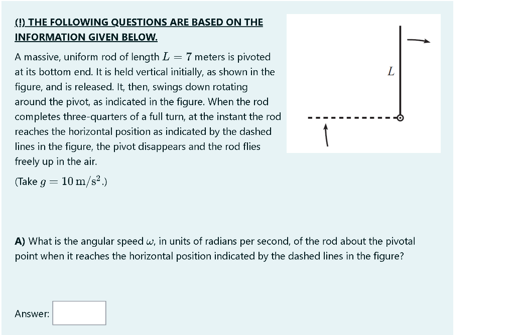 Solved (O) THE FOLLOWING QUESTIONS ARE BASED ON THE | Chegg.com