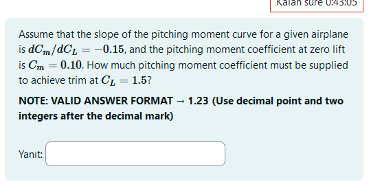 Solved Assume that the slope of the pitching moment curve | Chegg.com