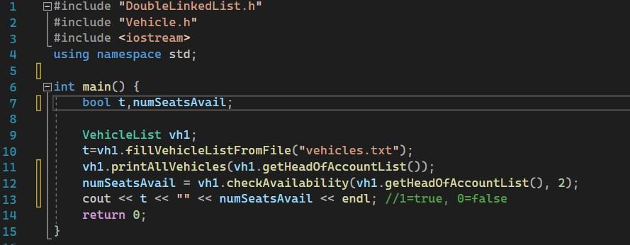 Solved in C++ write a boolean function in the class | Chegg.com