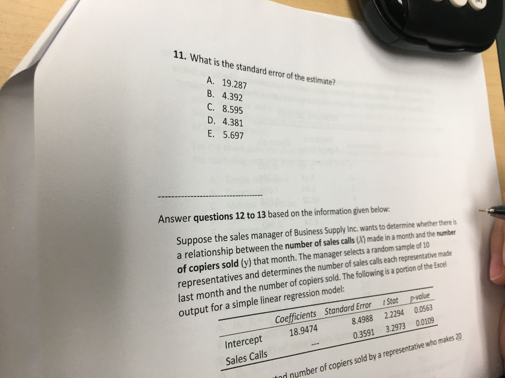 Solved Answer questions 8 to 11 based on the information | Chegg.com