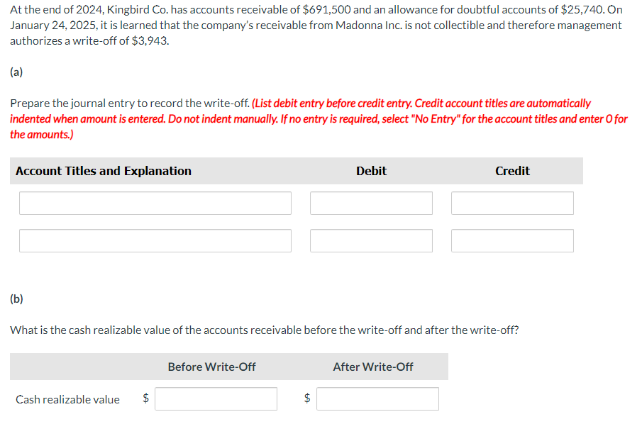 Solved At The End Of 2024 Kingbird Co Has Accounts Chegg Com   Phpc57uk5