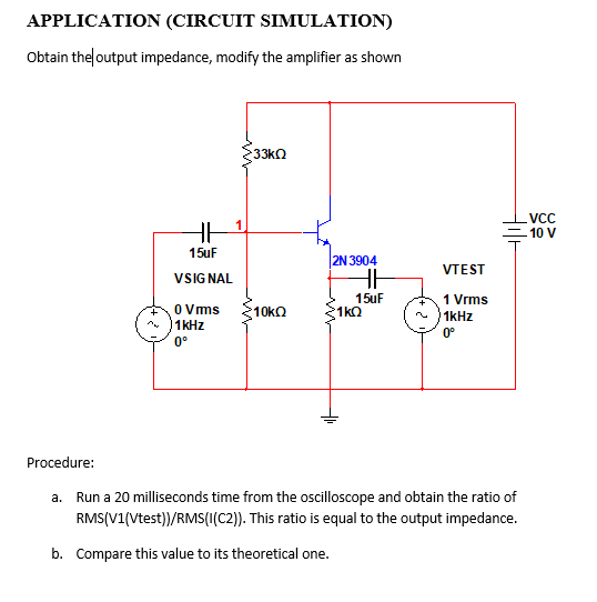 Solved APPLICATION (CIRCUIT SIMULATION) Obtain the output | Chegg.com