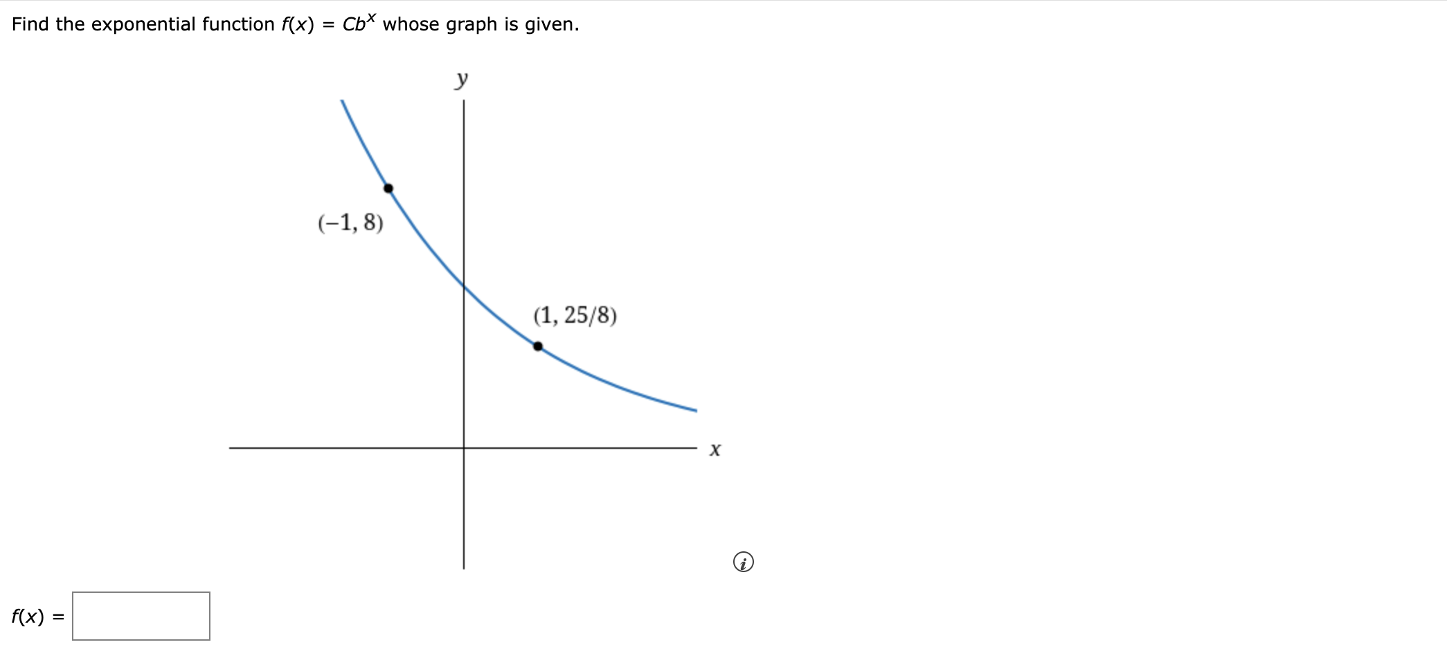 solved-find-the-exponential-function-f-x-cbx-whose-graph-is-chegg