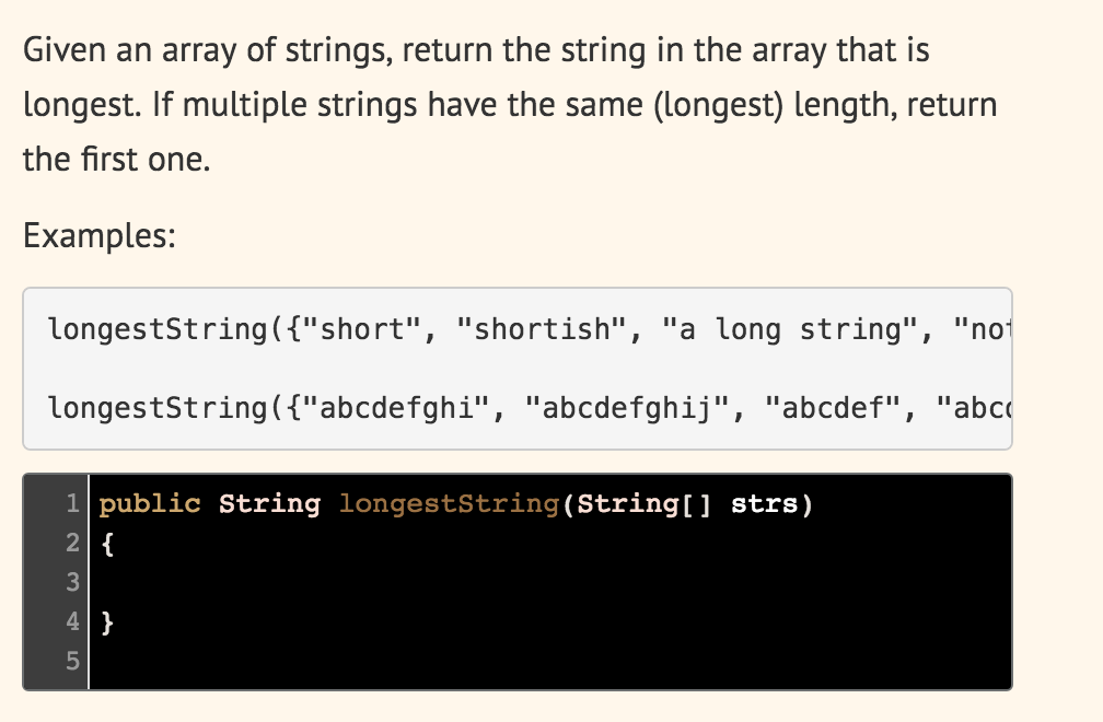 solved-given-an-array-of-strings-return-the-string-in-the-chegg