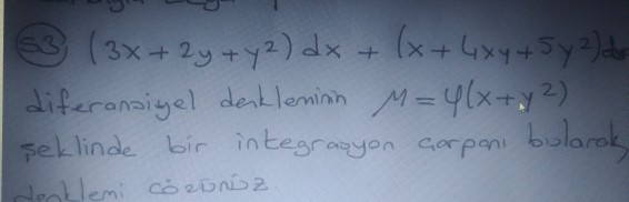 3x 2y Y 2 Dx X 4xy 5y 2 Dy Solve The Equation By Chegg Com