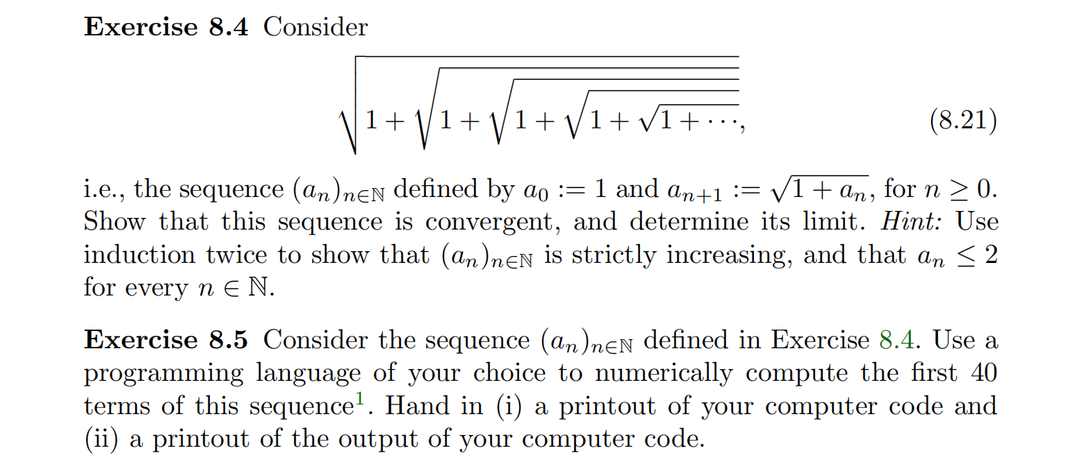 Solved Exercise 8.4 Consider 1+1+1+1+1+⋯ i.e., the sequence | Chegg.com