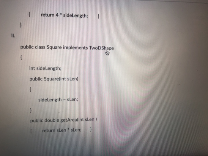 Solved Consider the following interface. public interface | Chegg.com