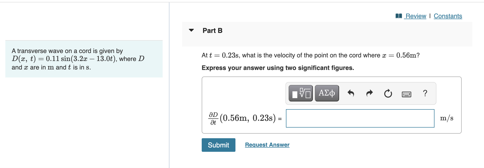 Solved Problem 15.26 A transverse wave on a cord is given by | Chegg.com