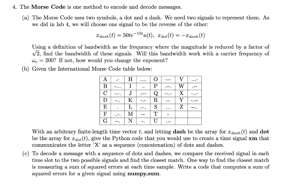 Morse code activity pdf image