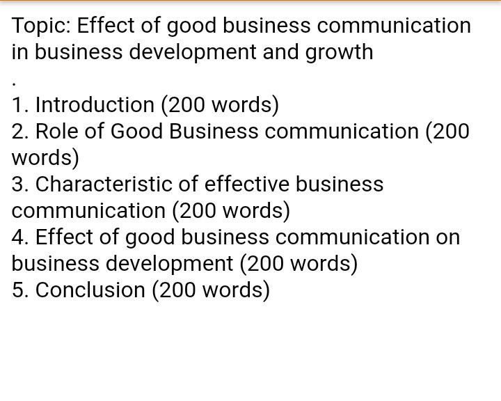 Топик: Business communication