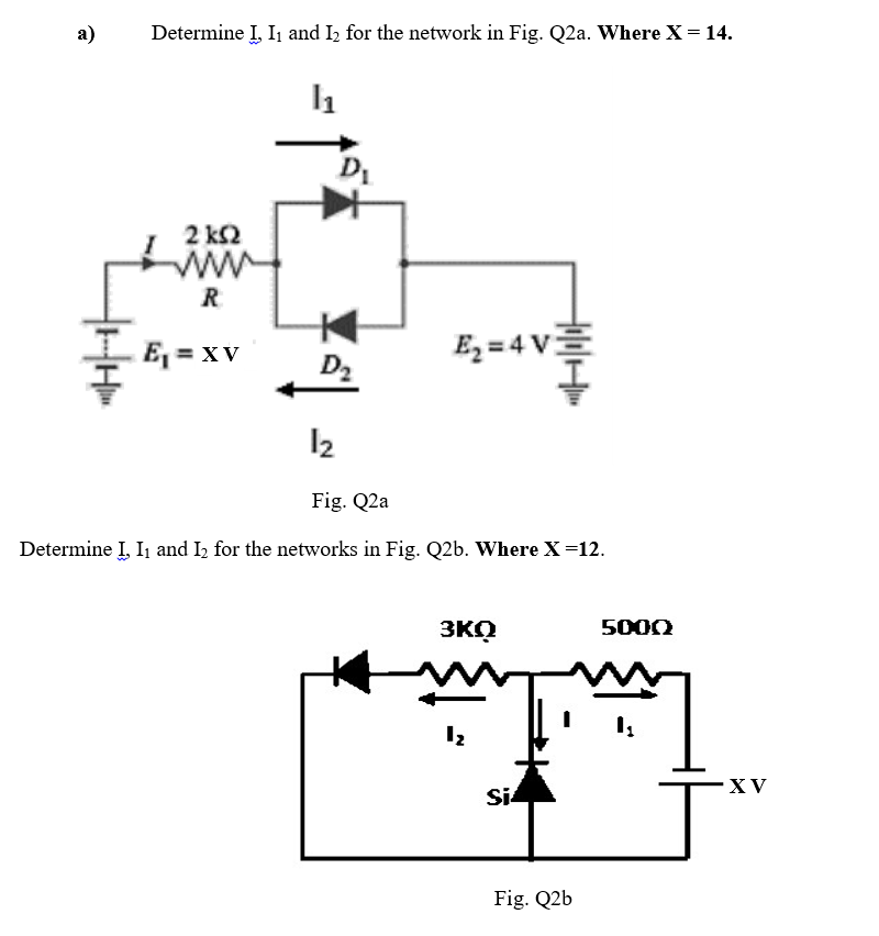 Solved a) Determine I, I1 and 12 for the network in Fig. | Chegg.com