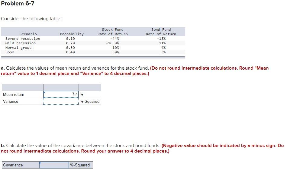 Solved Consider The Following Table: A. Calculate The Values | Chegg.com